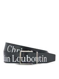 Christian Louboutin Christian Louboutin Men Leather Belt With Logo Print