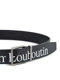Christian Louboutin Christian Louboutin Men Leather Belt With Logo Print
