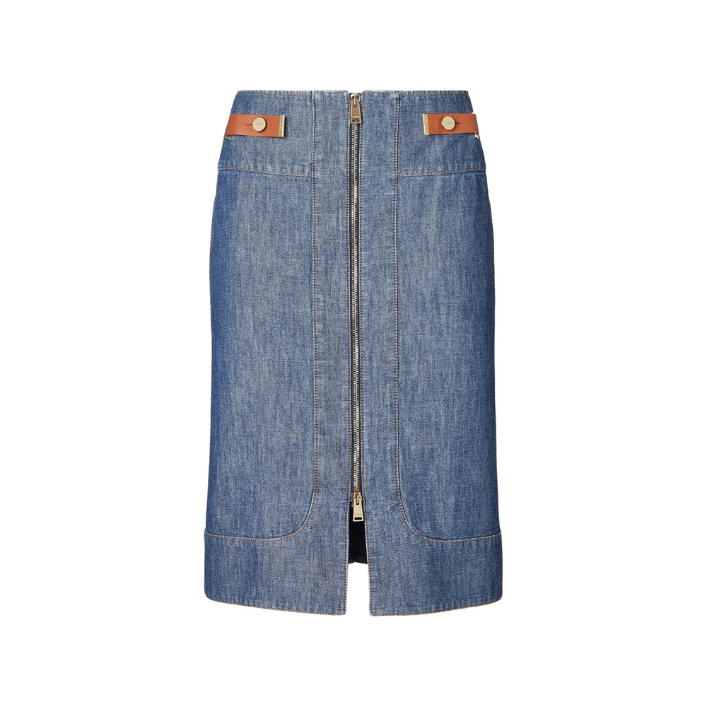 Fendi Blue Denim - Denim Skirts Women