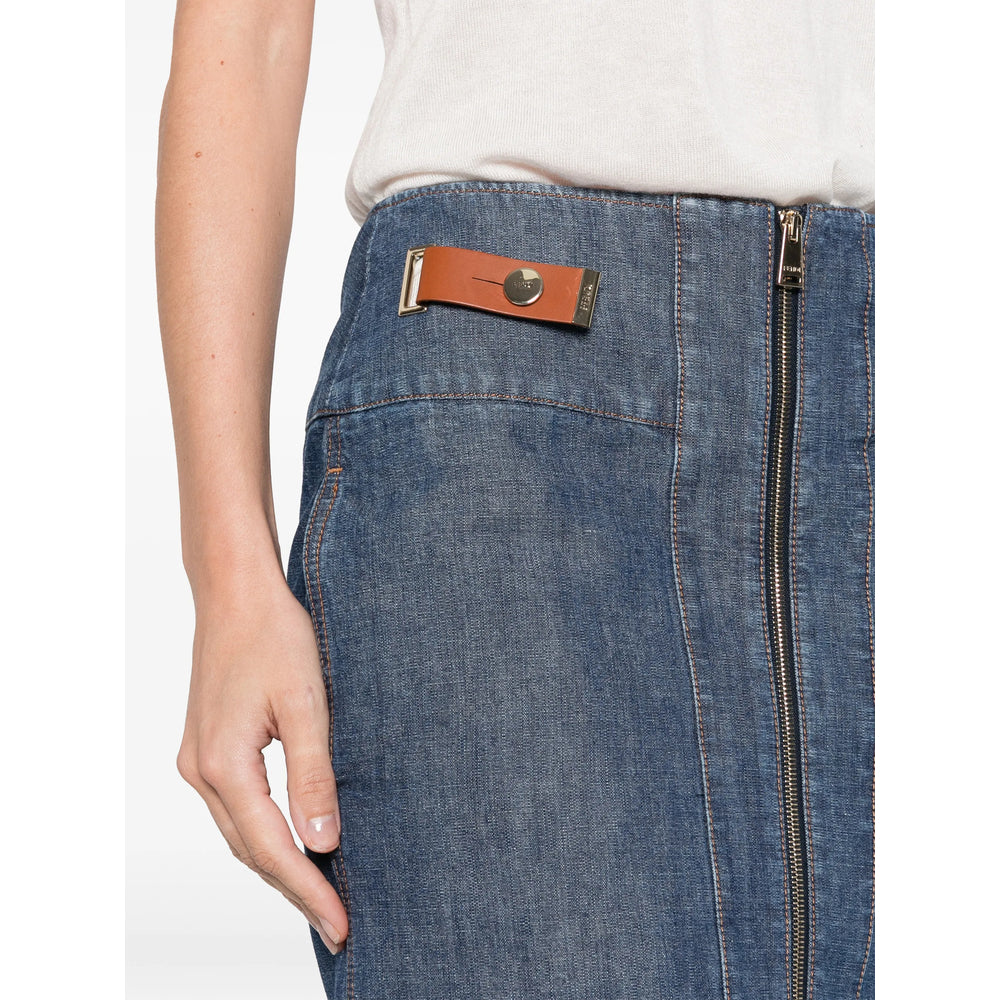 Fendi Blue Denim - Denim Skirts Women