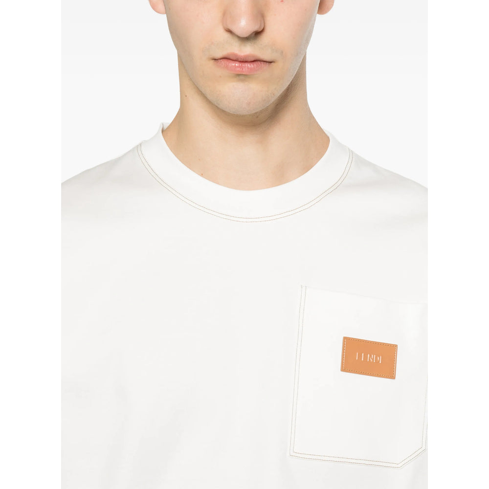 Fendi White T-Shirts & Vests - T-Shirts Men