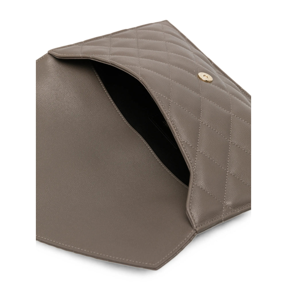 Saint Laurent Brown Clutch Bags Women
