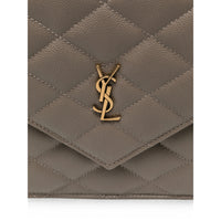Saint Laurent Brown Clutch Bags Women
