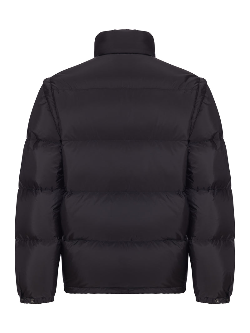 Prada Prada Men Padded Down Jacket With Triangular Logo