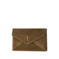 Saint Laurent Saint Laurent Brown Clutch Bags Women