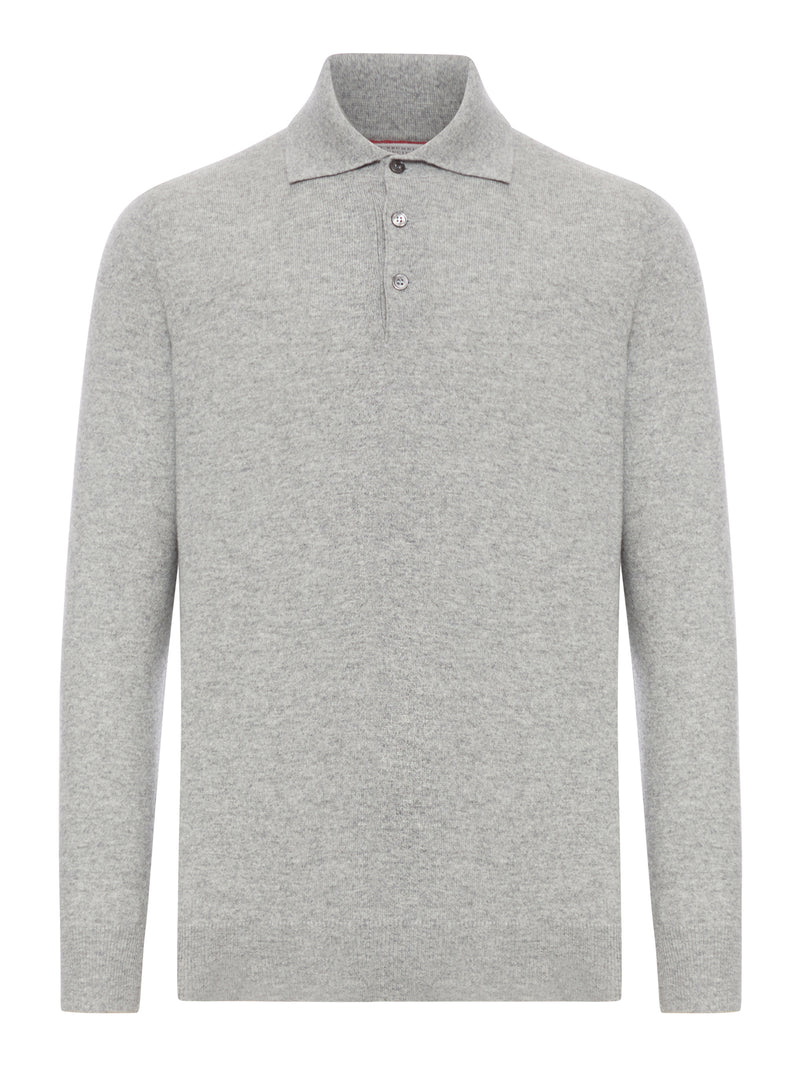 Brunello Cucinelli Brunello Cucinelli Men Cashmere Polo Style Sweater