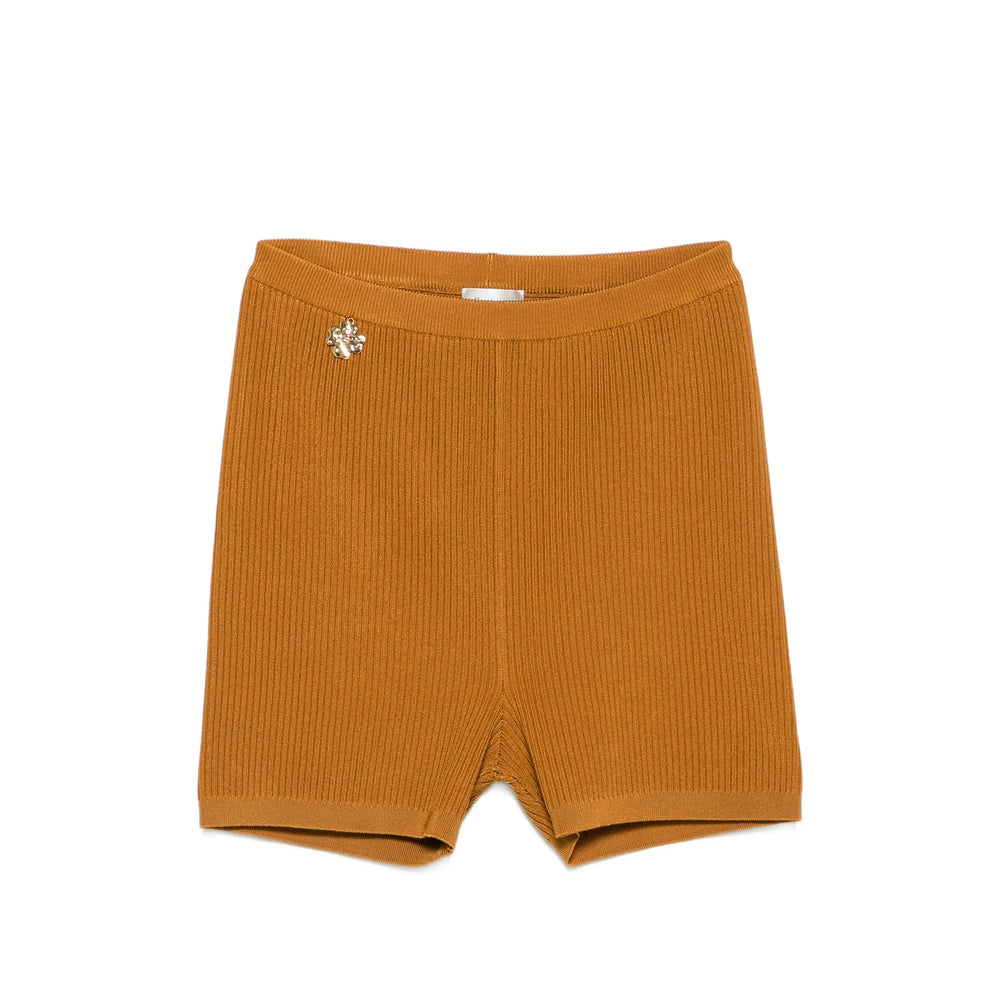 Saint Laurent Saint Laurent Brown Shorts - Mini Shorts Women