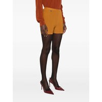 Saint Laurent Saint Laurent Brown Shorts - Mini Shorts Women
