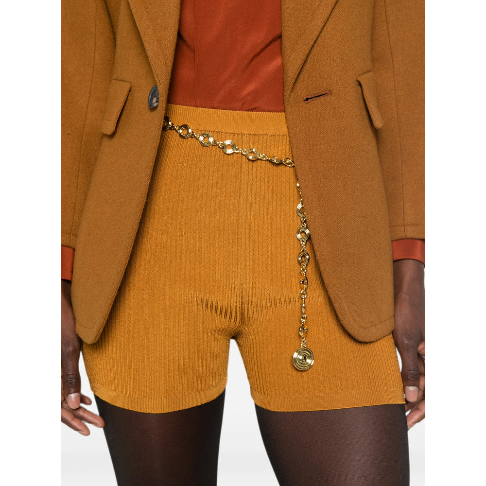 Saint Laurent Saint Laurent Brown Shorts - Mini Shorts Women