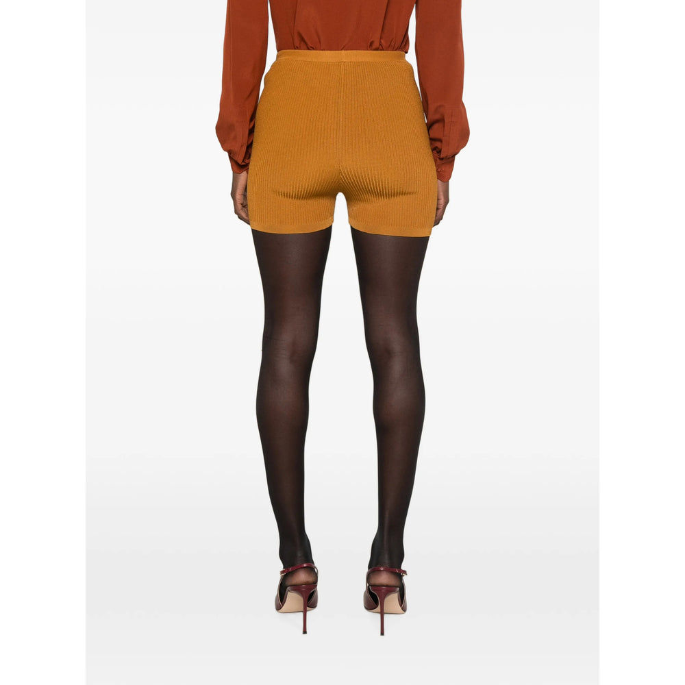 Saint Laurent Saint Laurent Brown Shorts - Mini Shorts Women