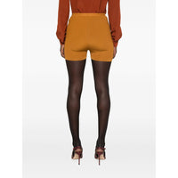 Saint Laurent Saint Laurent Brown Shorts - Mini Shorts Women