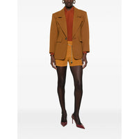 Saint Laurent Saint Laurent Brown Shorts - Mini Shorts Women