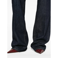 Saint Laurent Saint Laurent Blue Denim - Wide-Leg Jeans Women