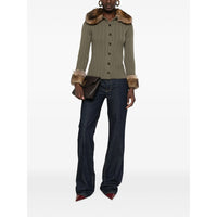 Saint Laurent Saint Laurent Blue Denim - Wide-Leg Jeans Women