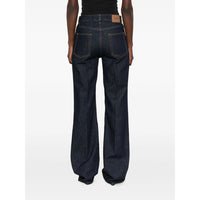 Saint Laurent Saint Laurent Blue Denim - Wide-Leg Jeans Women