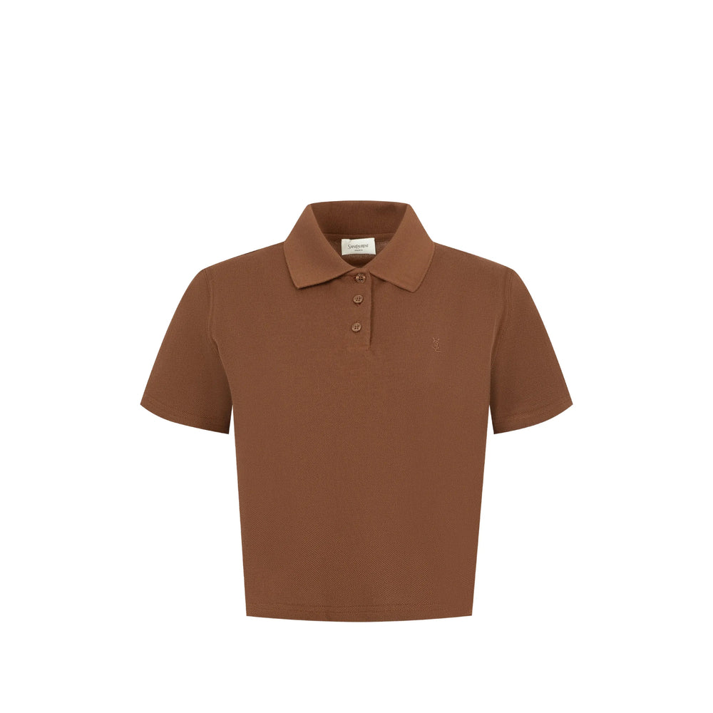Saint Laurent Brown Tops - Polo Tops Women