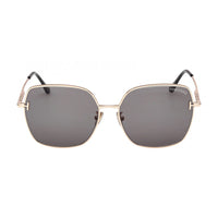 Tom Ford Sunglasses Square Full Rim, Shiny Rose Gold Frame and Smoke Lens FT1250-K28A