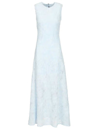Rotate Women Long Jacquard Dress With Floral Pattern
