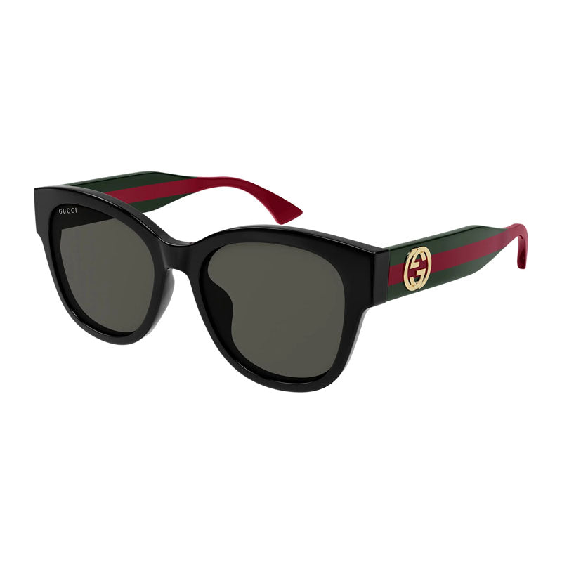 Gucci Sunglasses Shield Full Rim, Shiny Burgundy Havana Frame and Burgundy Lens GG1866SK003