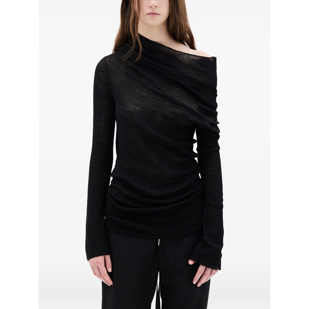 Ann Demeulemeester Ann Demeulemeester Black Tops - T-Shirts & Jerseys Women