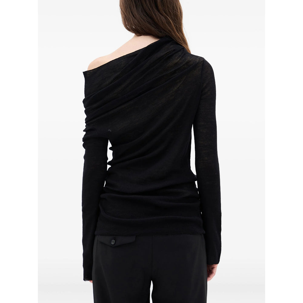Ann Demeulemeester Ann Demeulemeester Black Tops - T-Shirts & Jerseys Women