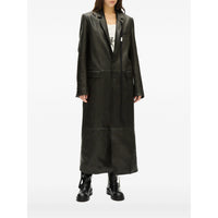 Ann Demeulemeester Black Coats - Leather Coats Women