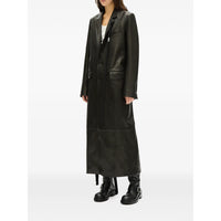 Ann Demeulemeester Black Coats - Leather Coats Women