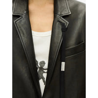 Ann Demeulemeester Black Coats - Leather Coats Women
