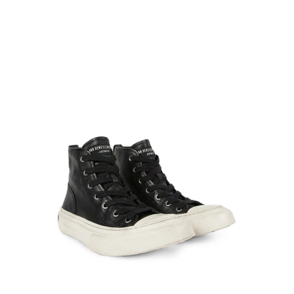 Ann Demeulemeester Black Trainers - Hi-Tops Men