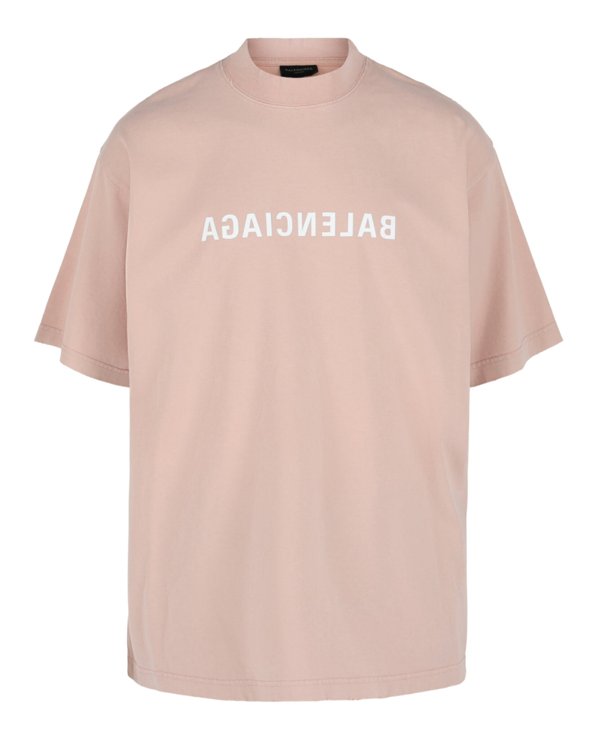 Balenciaga Mens Mirrored Graphic Logo T-Shirt