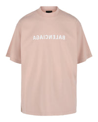 Balenciaga Mens Mirrored Graphic Logo T-Shirt