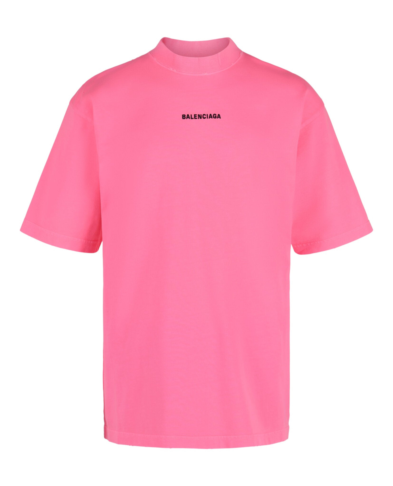 Balenciaga Balenciaga Mens Embroidered Logo Distressed Medium Fit T-Shirt