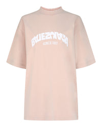 Balenciaga Womens Backflip Embroidered Logo T-Shirt