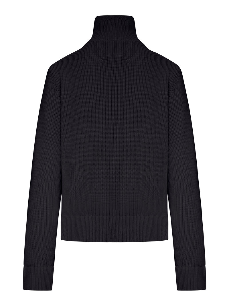 Maison Margiela Maison Margiela Women Ribbed Cotton Zip-Up Cardigan
