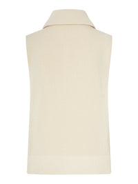 Maison Margiela Maison Margiela Women Ribbed Knit Zip-Up Vest