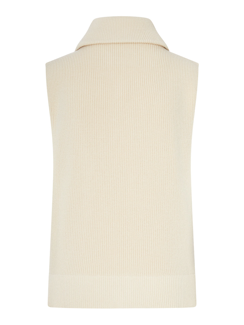 Maison Margiela Maison Margiela Women Ribbed Knit Zip-Up Vest
