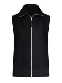Maison Margiela Maison Margiela Women Ribbed Knit Zip-Up Vest