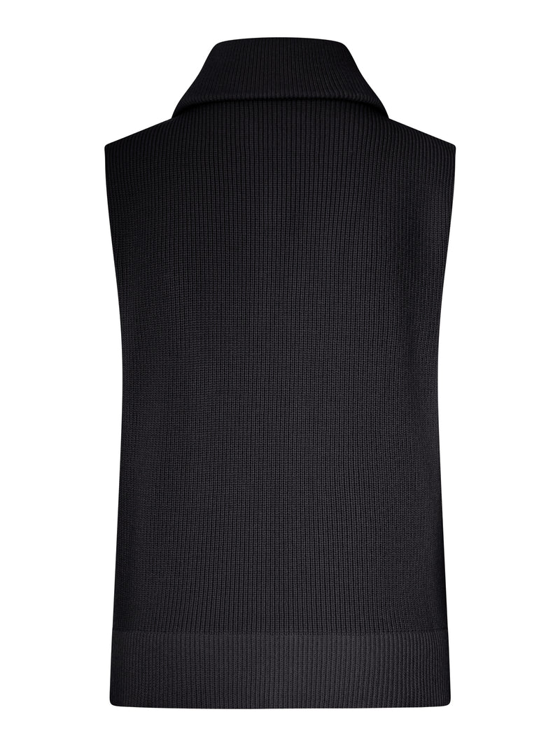 Maison Margiela Maison Margiela Women Ribbed Knit Zip-Up Vest