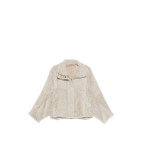 Brunello Cucinelli Brunello Cucinelli Grey Jackets - Faux Fur & Shearling Jackets Women