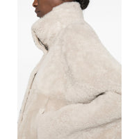 Brunello Cucinelli Brunello Cucinelli Grey Jackets - Faux Fur & Shearling Jackets Women