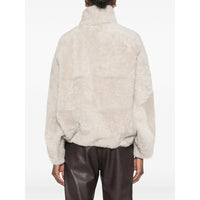 Brunello Cucinelli Brunello Cucinelli Grey Jackets - Faux Fur & Shearling Jackets Women