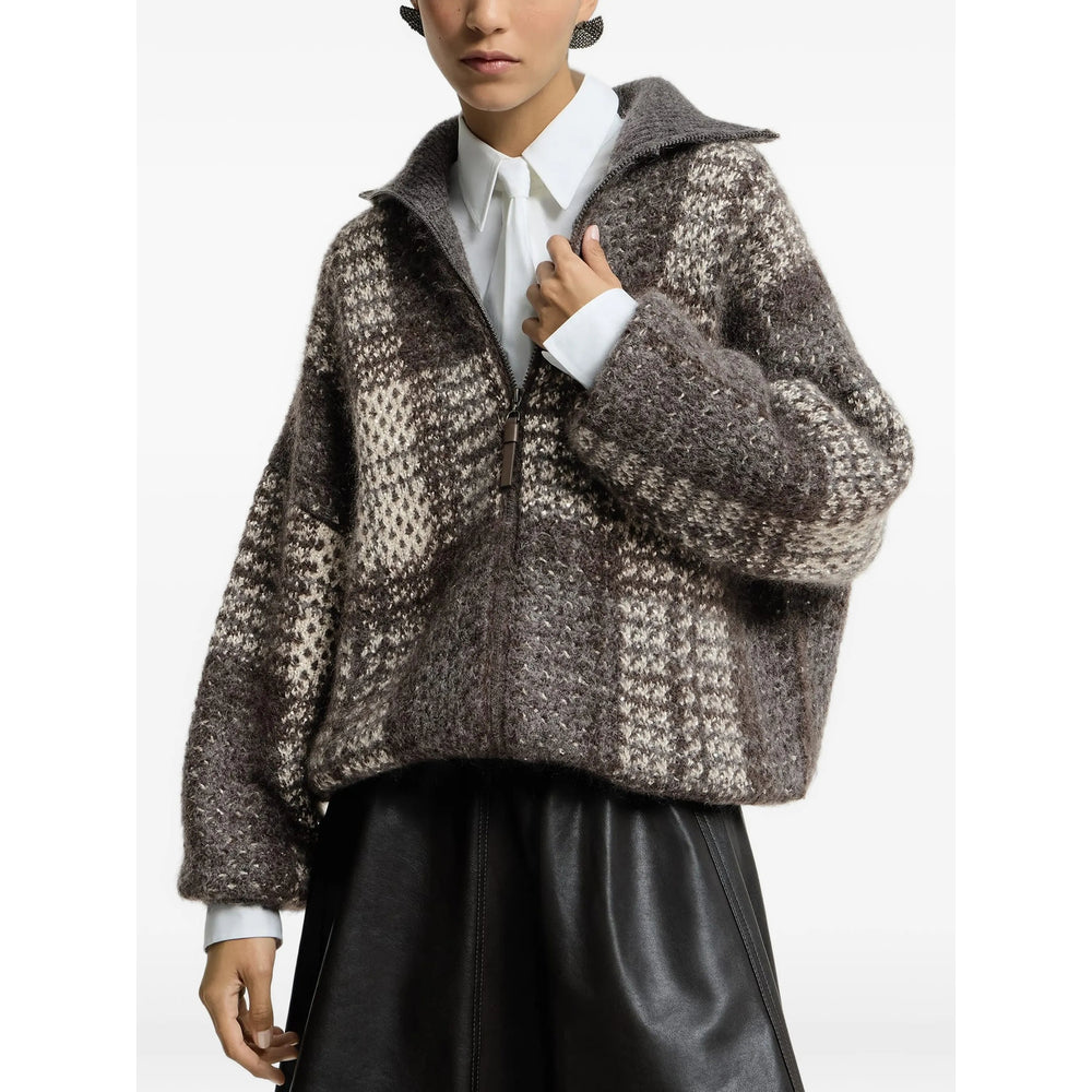 Brunello Cucinelli Brunello Cucinelli Grey Jackets - Oversized Jackets Women