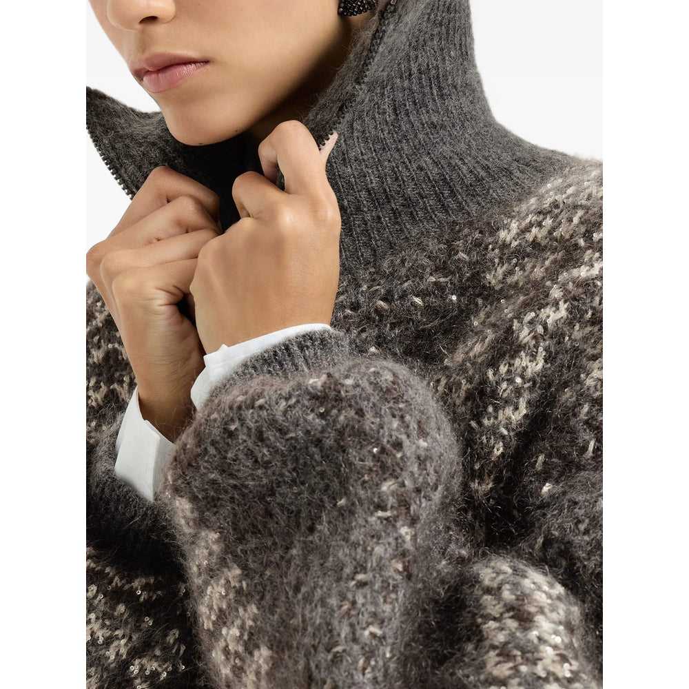 Brunello Cucinelli Brunello Cucinelli Grey Jackets - Oversized Jackets Women