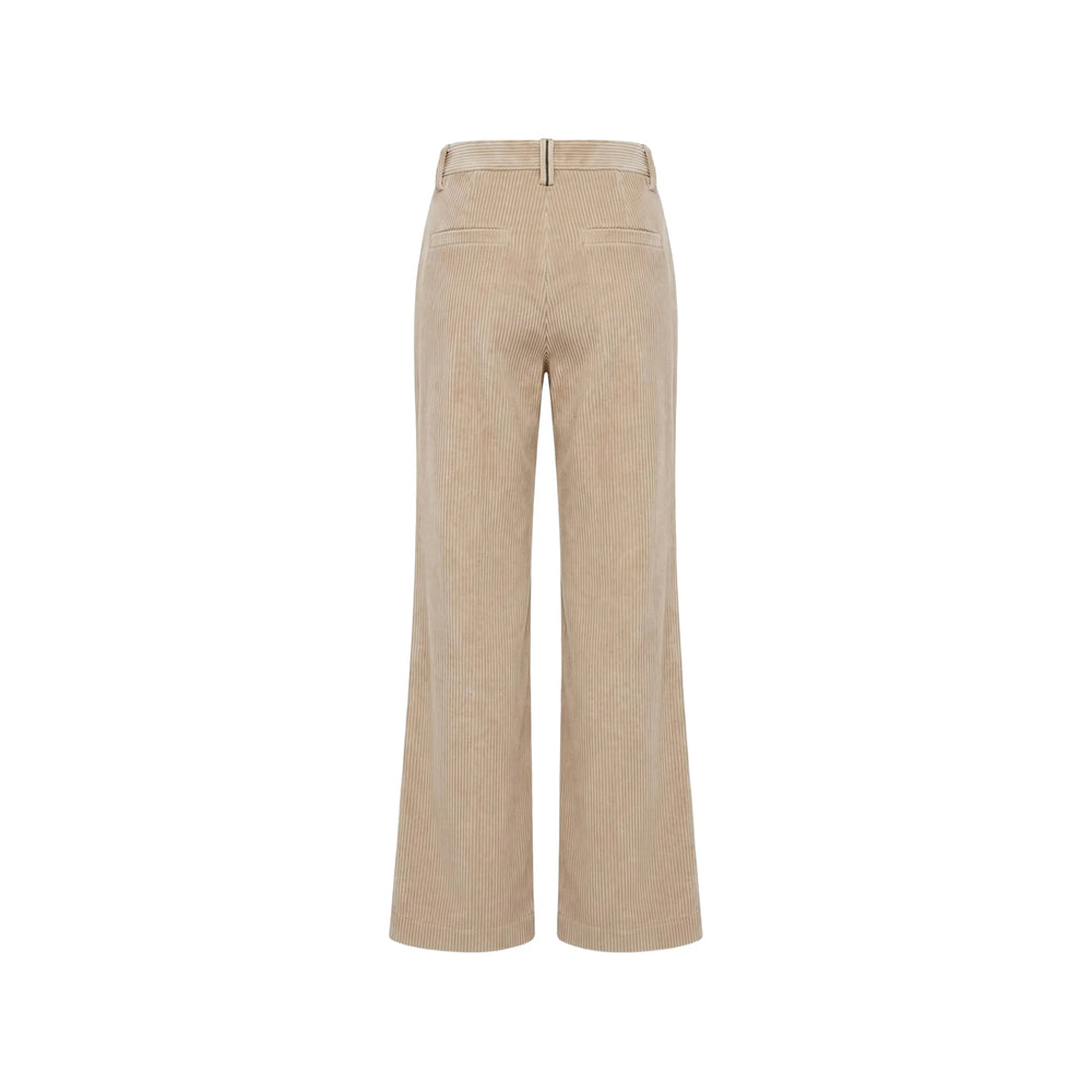 Brunello Cucinelli Brunello Cucinelli Neutrals Trousers - Palazzo Pants Women