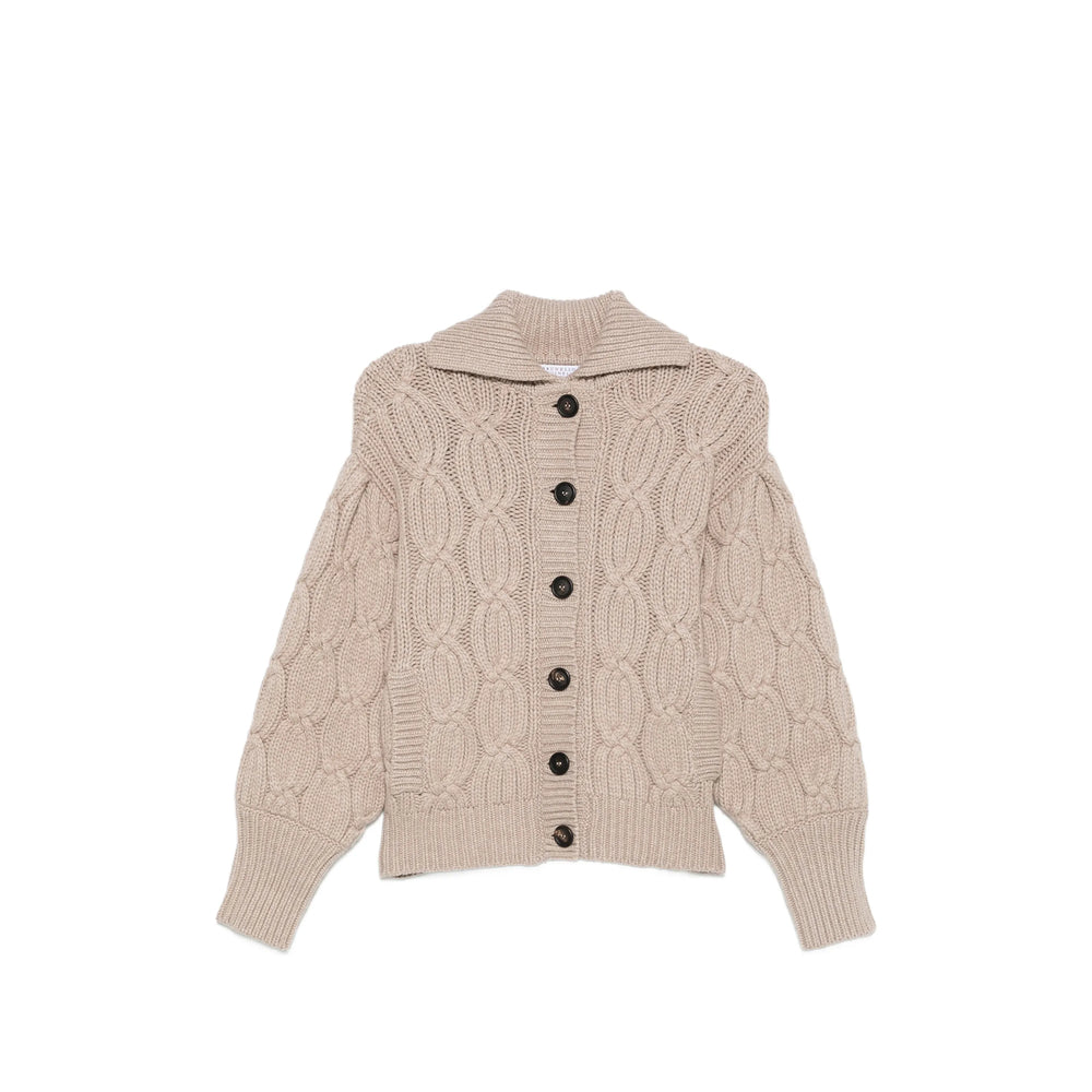 Brunello Cucinelli Brunello Cucinelli Neutrals Knitwear - Cardigans Women