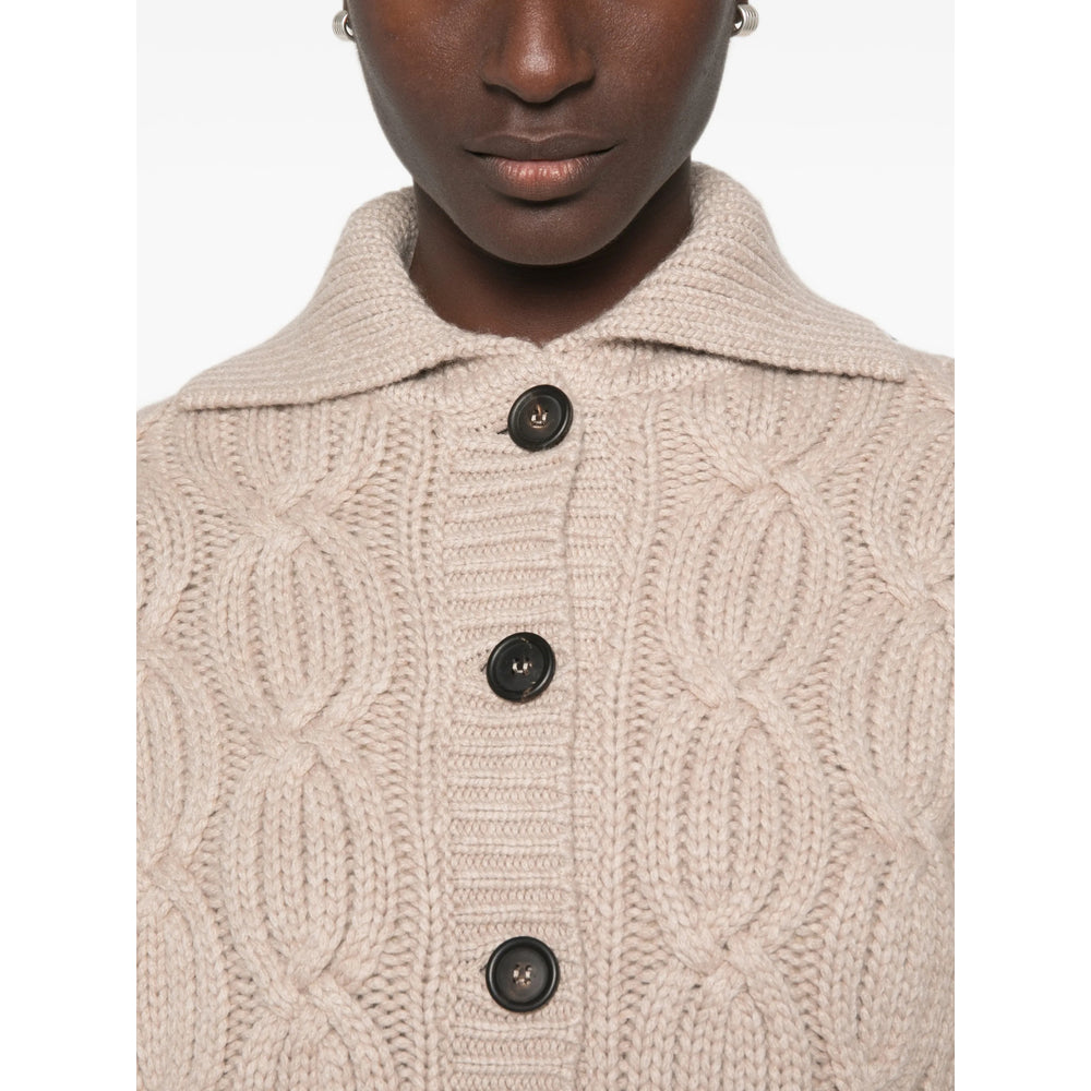 Brunello Cucinelli Brunello Cucinelli Neutrals Knitwear - Cardigans Women