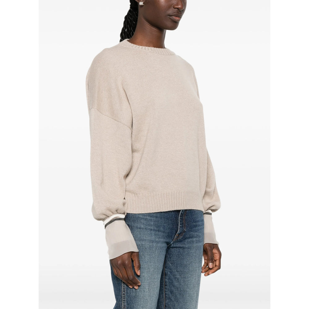 Brunello Cucinelli Brunello Cucinelli Neutrals Knitwear - Jumpers Women