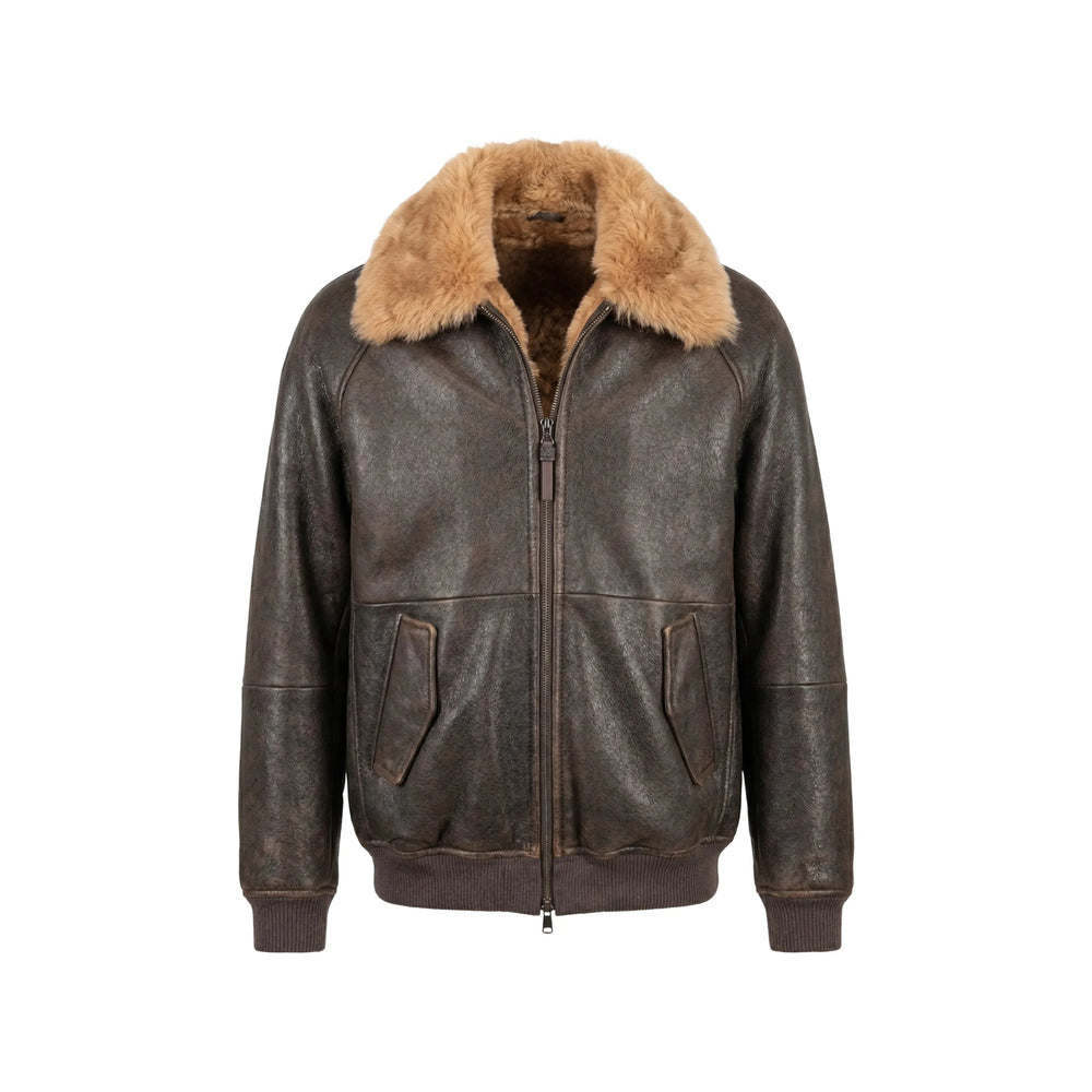 Brunello Cucinelli Brunello Cucinelli Brown Jackets - Leather Jackets Women
