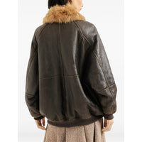 Brunello Cucinelli Brunello Cucinelli Brown Jackets - Leather Jackets Women
