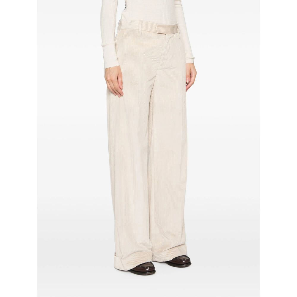 Brunello Cucinelli Neutrals Trousers - Palazzo Pants Women